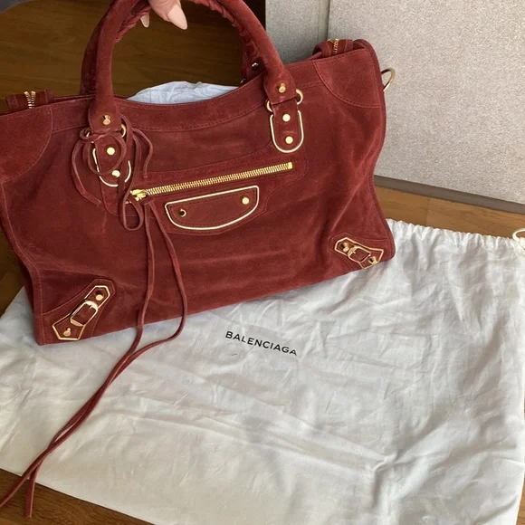 Authentic Balenciaga metallic “Edge City” bag - Picture 13 of 15